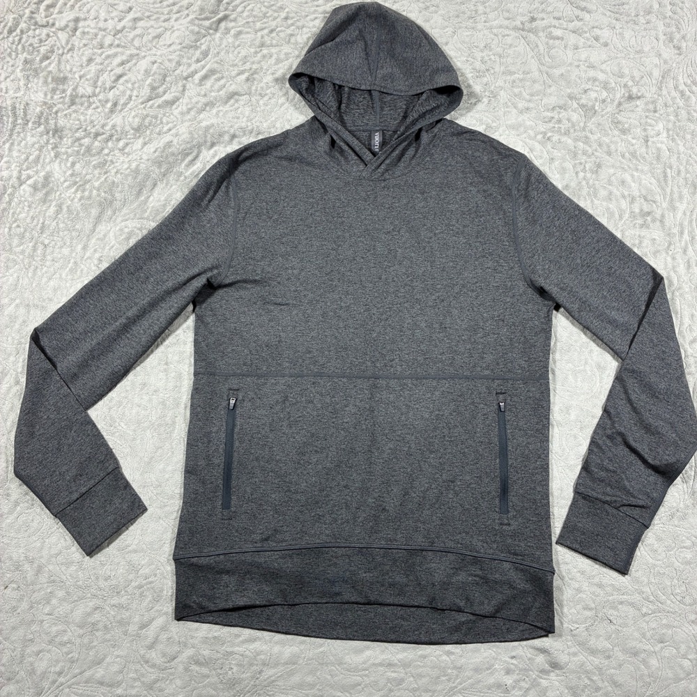 Vuori Men's Ponto Performance Pullover Hoodie Size M Gray Activewear Layering